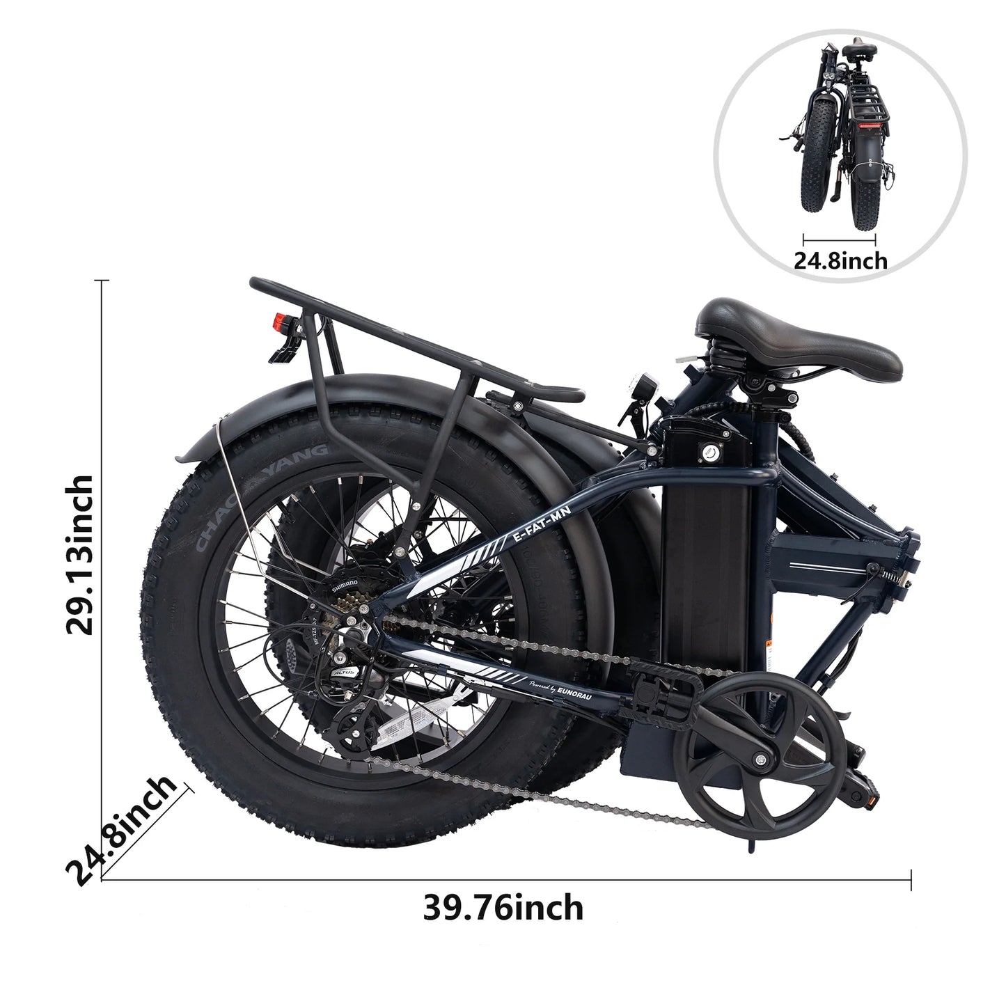 Eunorau E-Fat-MN | 500W Electric Bike – Foldable, 50-Mile Range