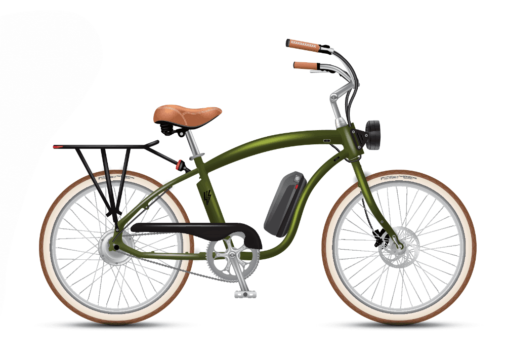 Electric Bike Co. Model C – eBike - Army Green