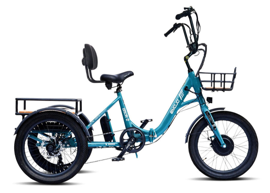 Emojo Bison S Electric Trike – Step-Thru eBike for Adults - Green