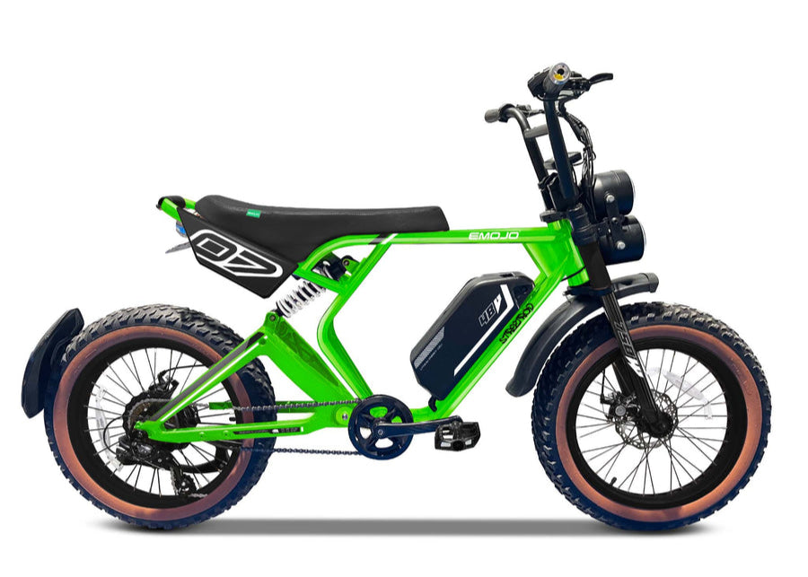 Emojo Streetrod Electric Bike – eBike for Adults and Teens - Green