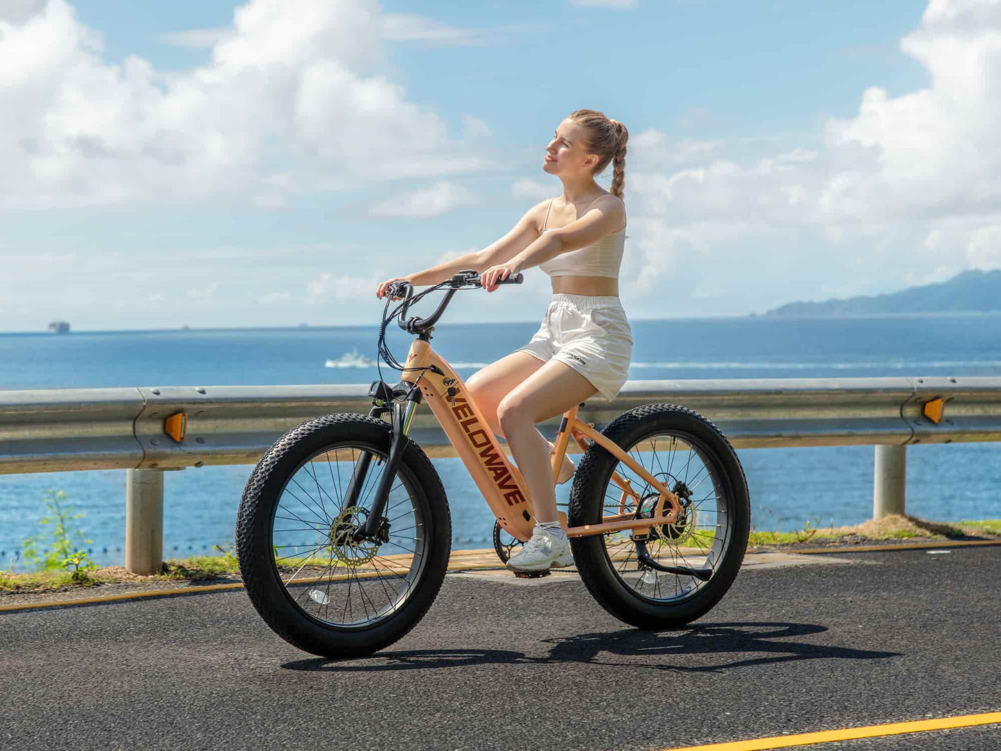 Velowave Rover Step-Thru Electric Bike | 750W Motor, 50 Miles Range