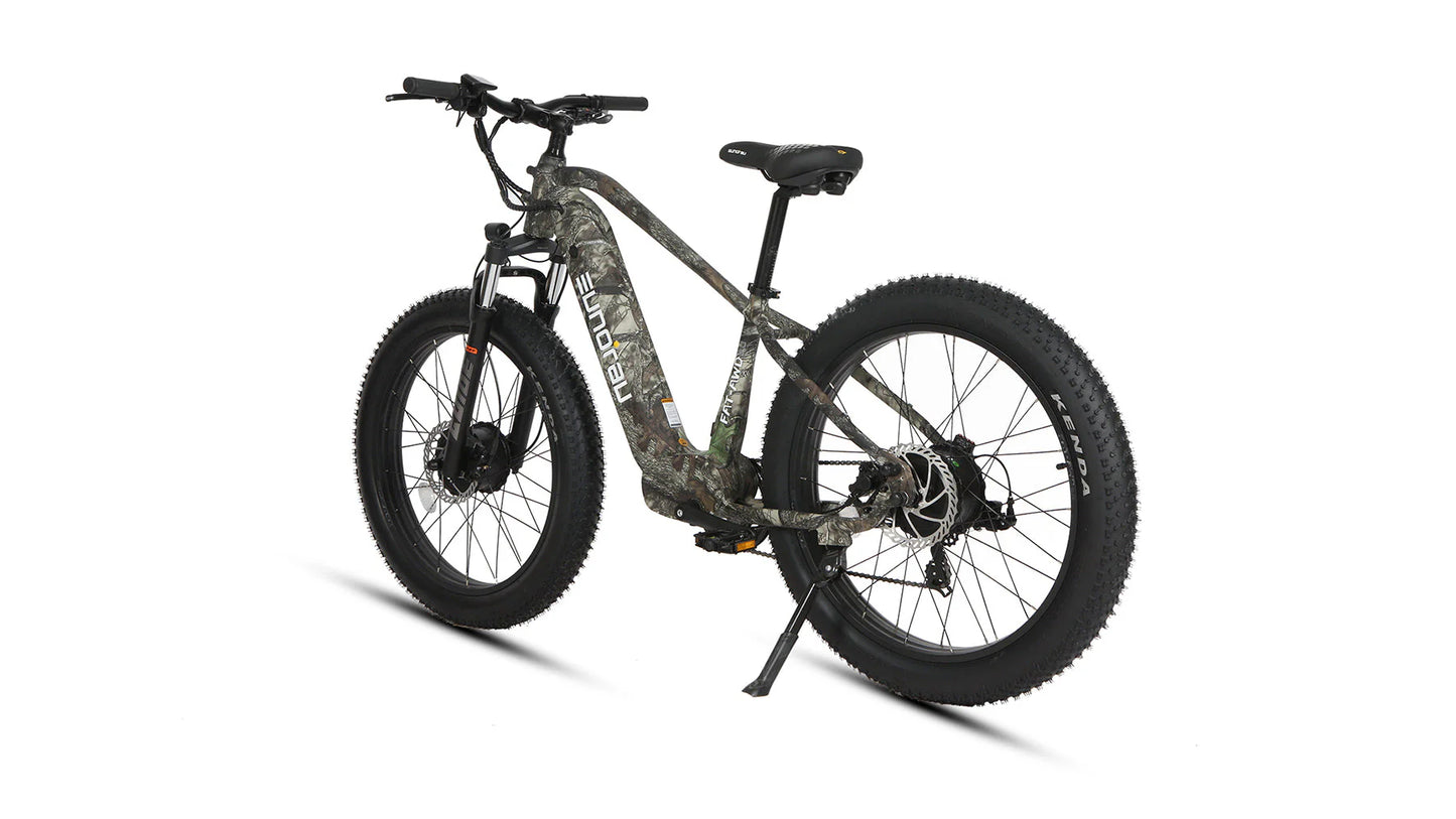 Eunorau Fat-AWD 2.0 Electric Bike | Dual Motor, 80 Miles - Maple