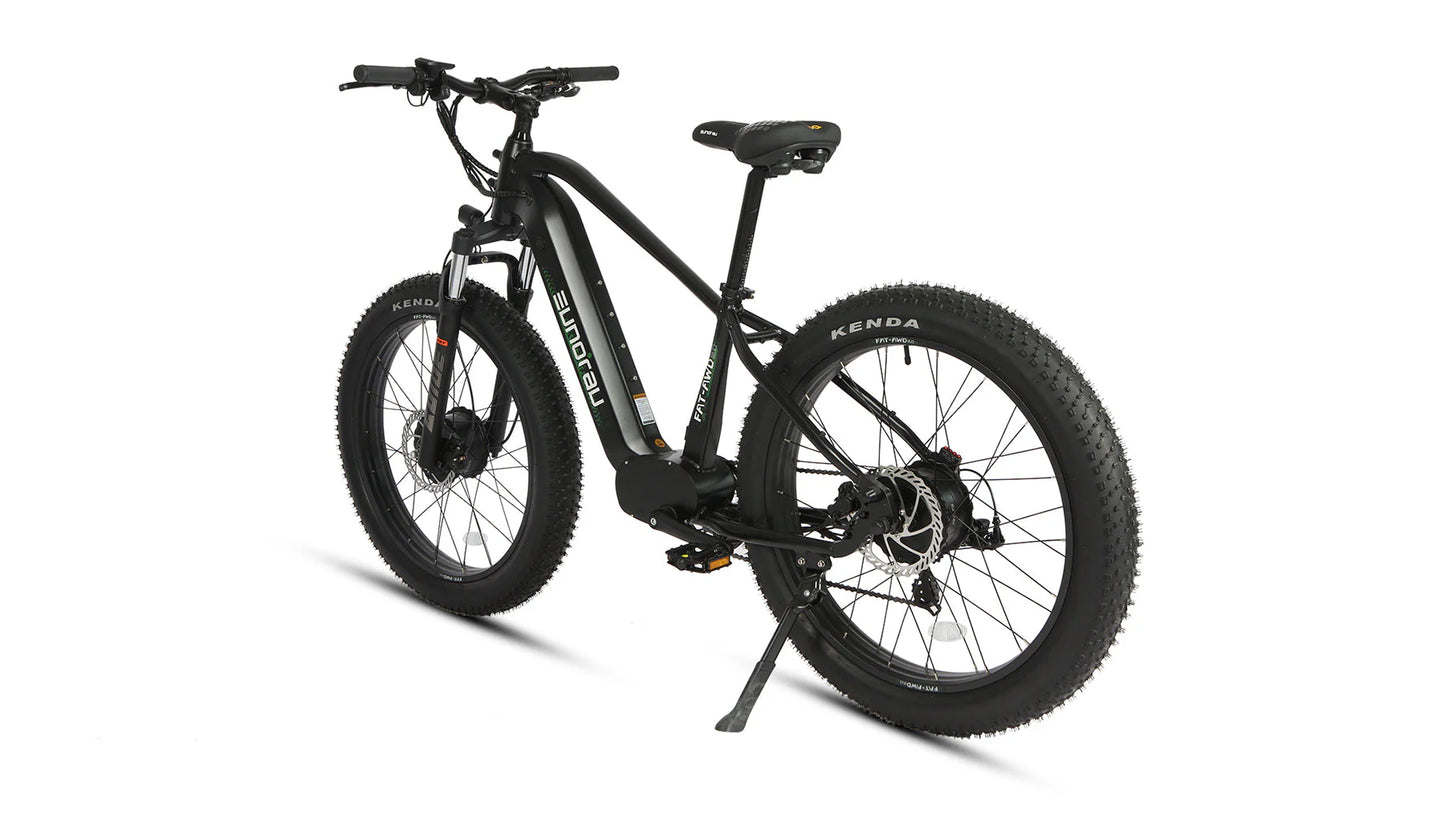 Eunorau Fat-AWD 2.0 Electric Bike | Dual Motor, 80 Miles - Raven