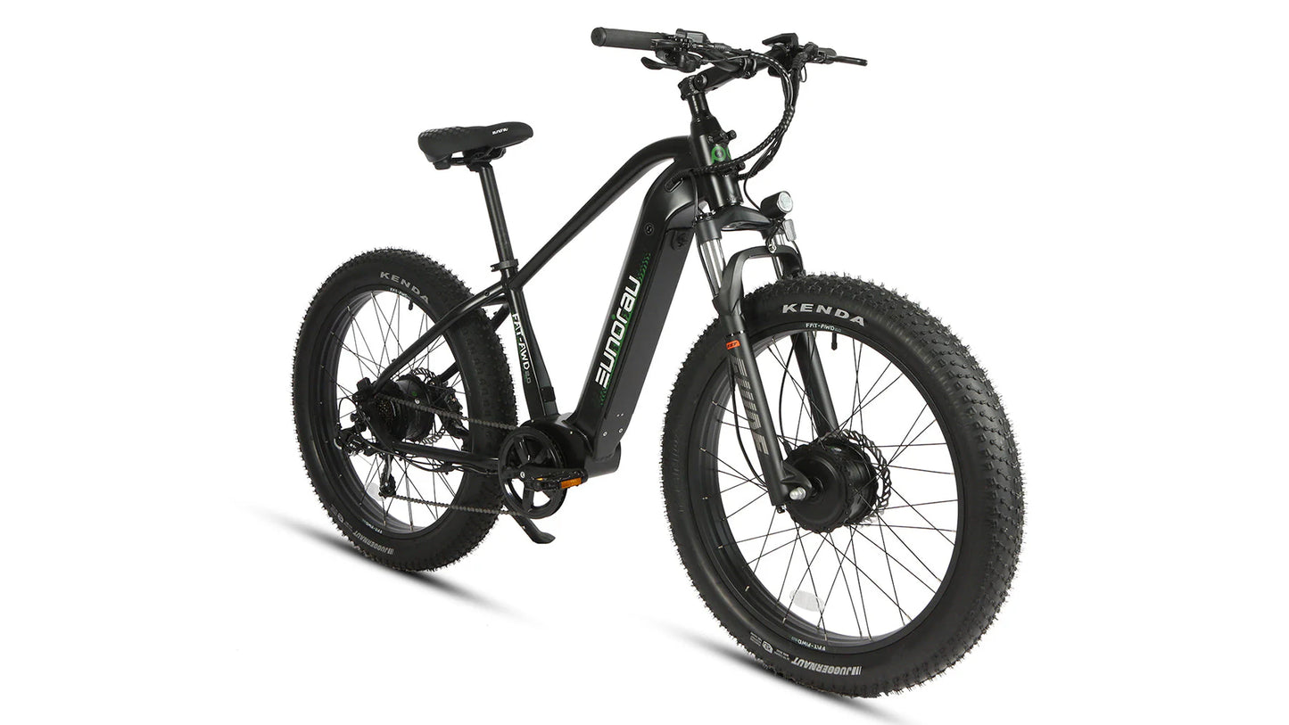 Eunorau Fat-AWD 2.0 Electric Bike | Dual Motor, 80 Miles - Raven