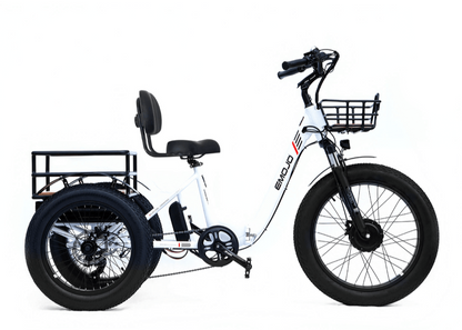 Emojo Bison Pro Electric Fat Tire Bike – All-Terrain Step-Thru eBike for Adults - White