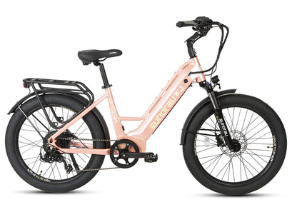 Eunorau Meta26 Electric Commuter Bike - Pink