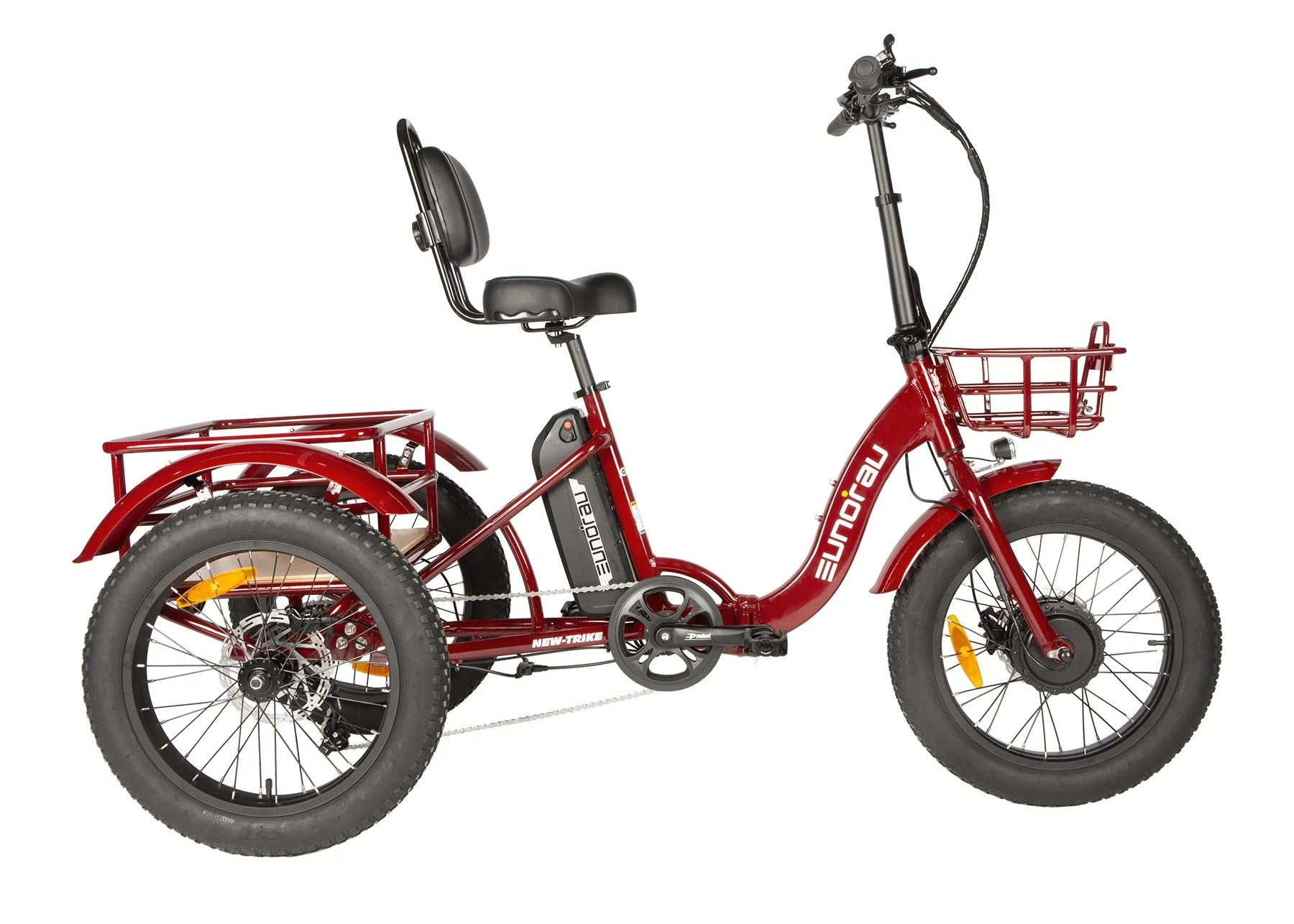 Eunorau New-Trike 2.0 Foldable Electric Trike - Red