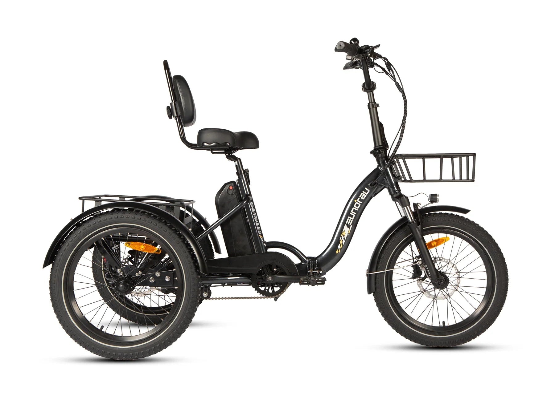 Eunorau One-Trike 2.0 Foldable Electric Trike - Black
