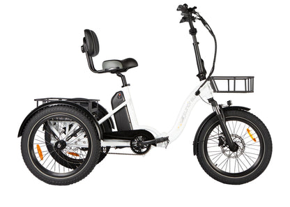 Eunorau One-Trike 2.0 Foldable Electric Trike - White