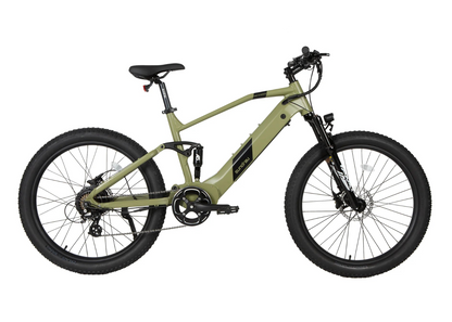 Eunorau Defender Electric Mountain Bike - Army Green