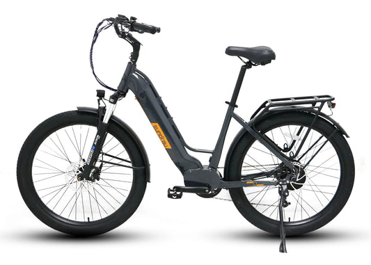 Eunorau Meta275 Electric Commuter Bike - Gray