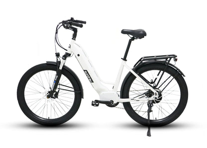 Eunorau Meta275 Electric Commuter Bike - White