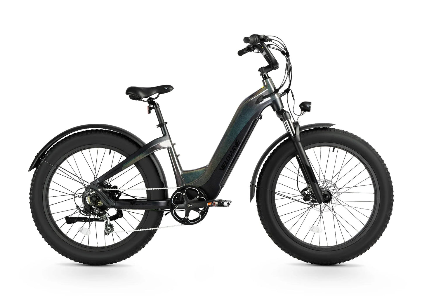 Velowave Grace 2.0 All-Terrain Step Through Electric Bike - Midnight