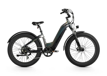 Velowave Grace 2.0 All-Terrain Step Through Electric Bike - Midnight