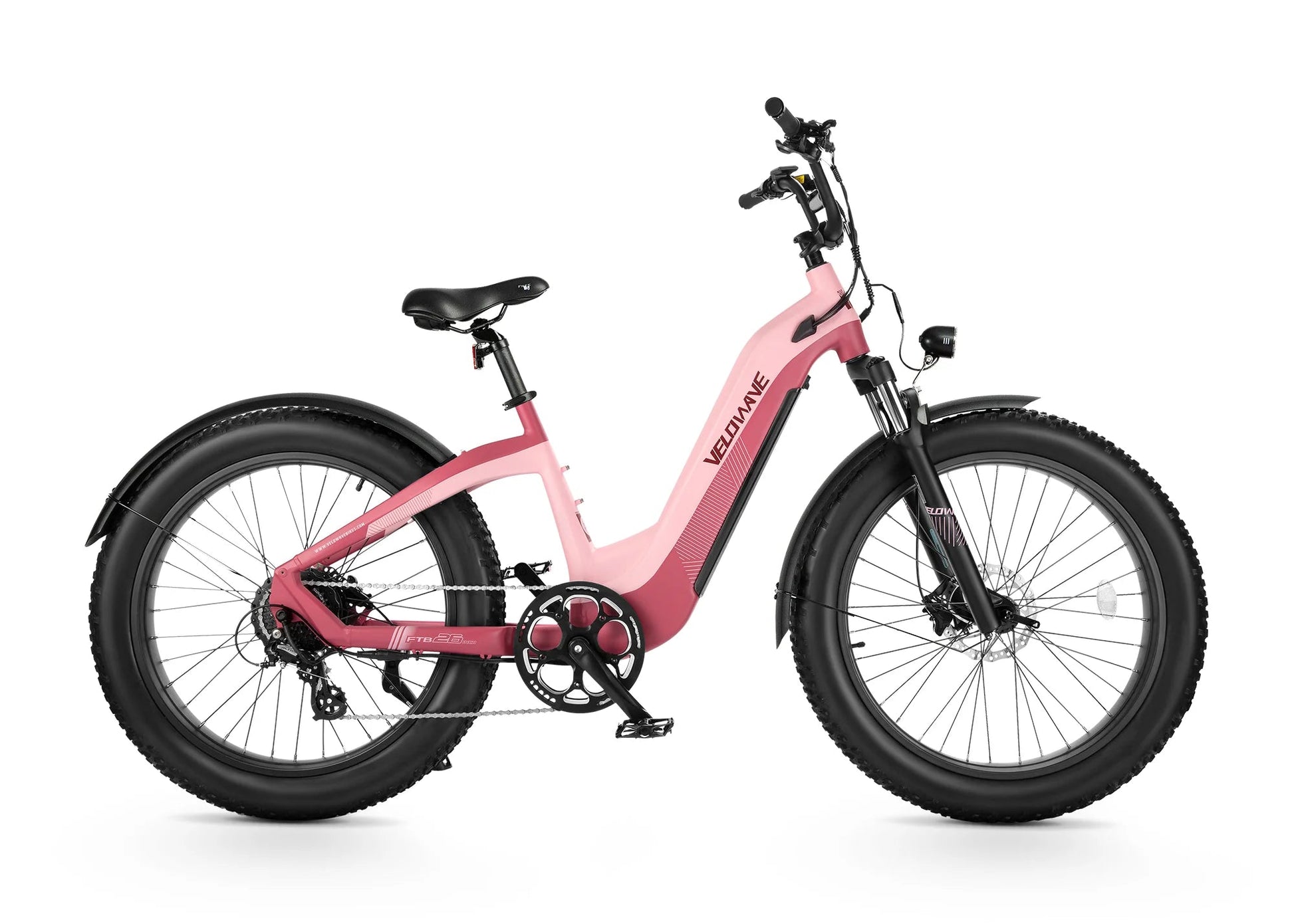 Velowave Grace 2.0 All-Terrain Step Through Electric Bike - Pink
