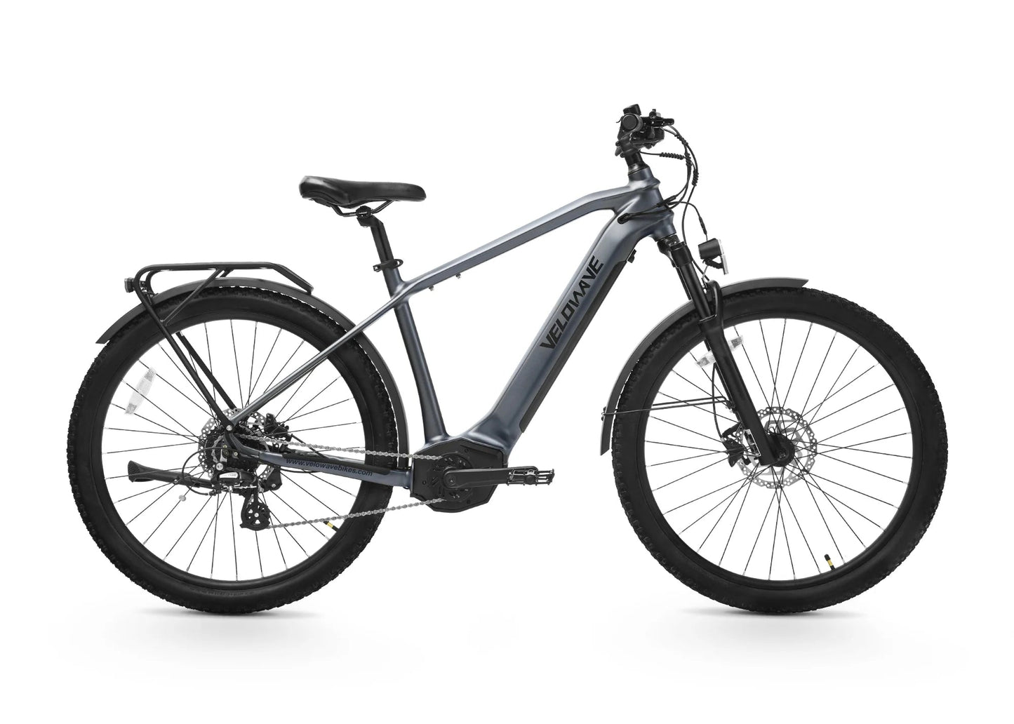 Velowave Swift M Mid-drive Commuter Electric Bike - Blue Gray
