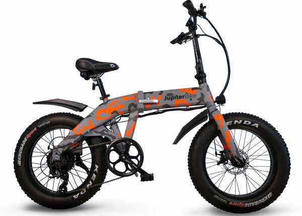 Jupiter Defiant Fat Tire Folding Electric Bike (Camo)
