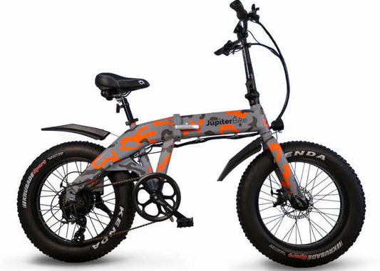 Jupiter Defiant Fat Tire Folding Electric Bike (Camo)