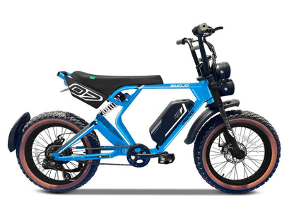 Emojo Streetrod Electric Bike – eBike for Adults and Teens - Blue