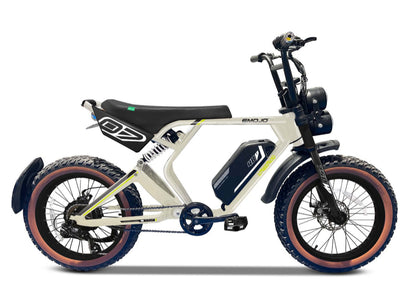 Emojo Streetrod Electric Bike – eBike for Adults and Teens - Light Gray